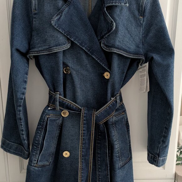 Michael Kors denim coat XL New - Picture 1 of 5